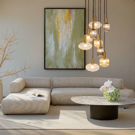 Canapé d'angle Bow gauche crème Kare Design