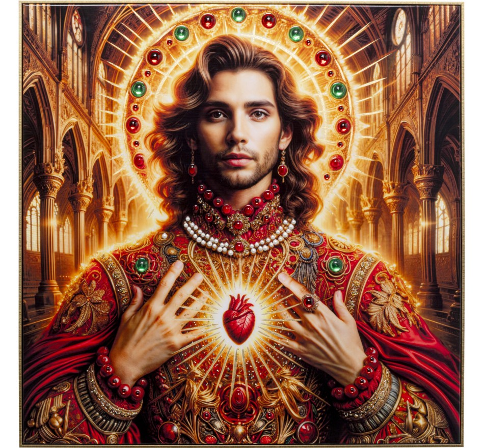 Framed Picture Saint man 100x100cm Kare Design