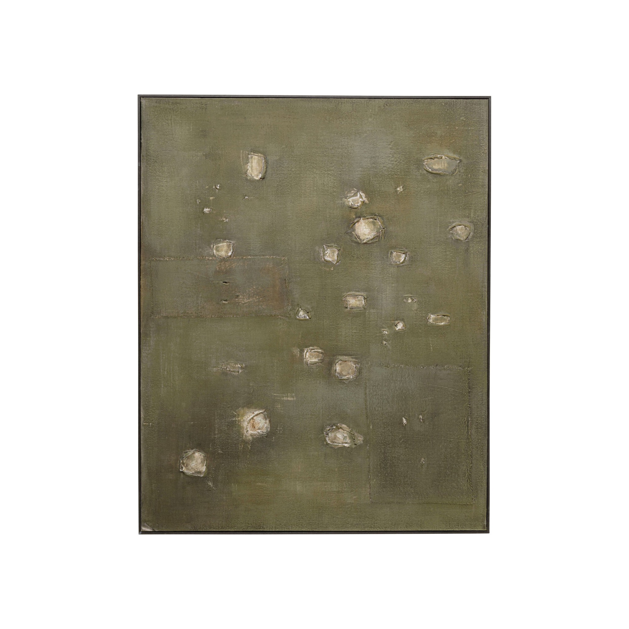 Tableau sur toile Moody vert 150x120cm