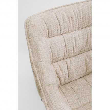 Chair with armrests Thelma beige Kare Design