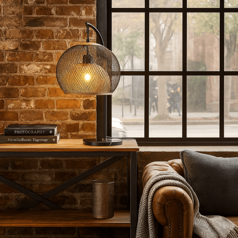 Lampe de table en acier et marbre noir - Gratos - Kare Design