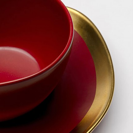 Tasses à café Vibrations rouges set de 6 Kare Design