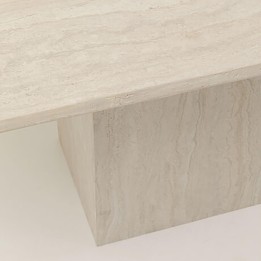 Table à manger en marbre minéral - Travertino - Kare Design