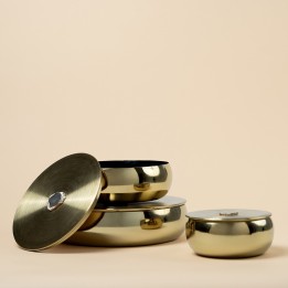 Box Shine gold Ø31cm Kare Design