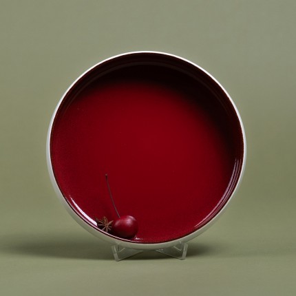 Assiettes creuses Colorino rouges 21cm set de 6 Kare Design