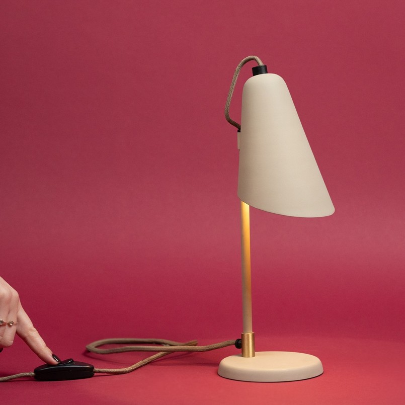 Retro beige steel lamp - Mira - Kare Design