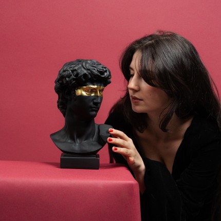 Deco black man profile gold mask Kare Design