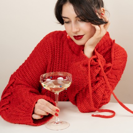 Cocktail Glass Party Dots (4/set) Kare Design