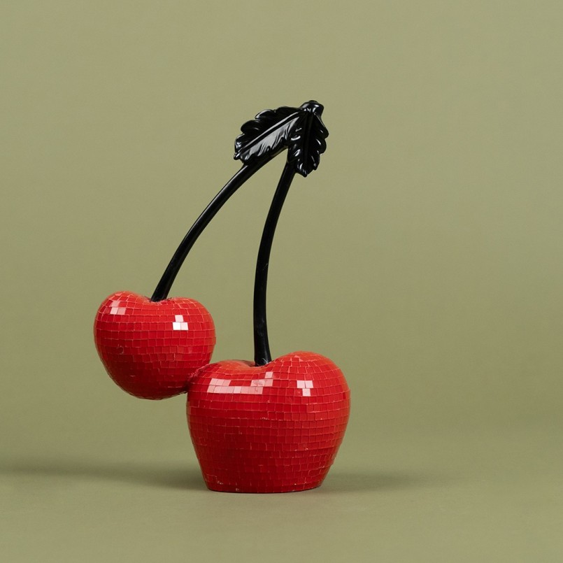 Deco disco cherries 16cm Kare Design