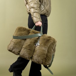 Sac de voyage vert tout doux - Mika - Kare Design