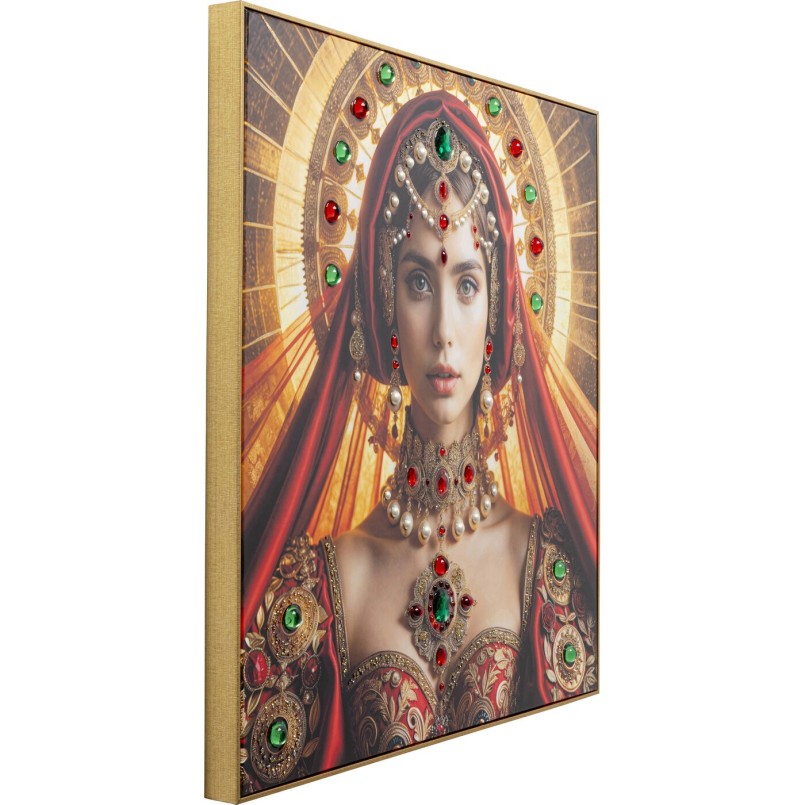 Tableau encadré Saint Halo Lady 100x100cm