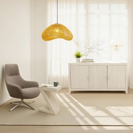 Table d'appoint en marbre minéral - Travertino - Kare Design