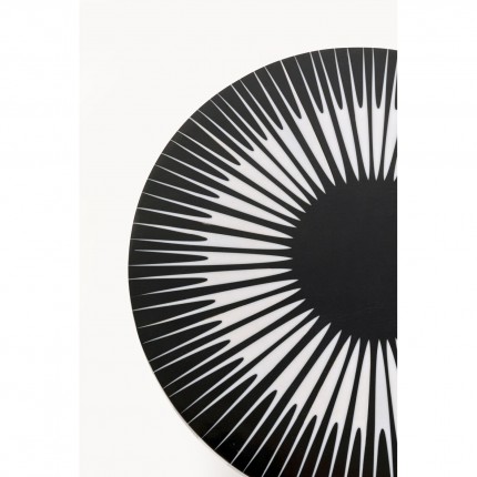 Side Table Iris Ø25cm black and white Kare Design