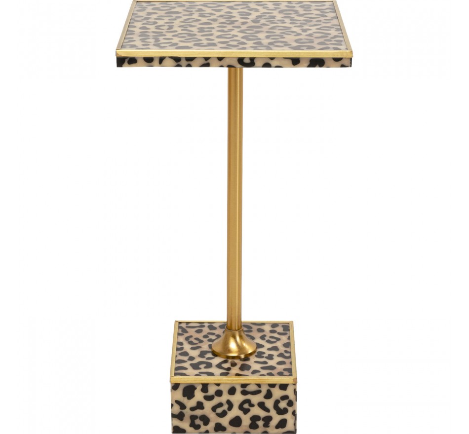 Table d'appoint léopard 25x25cm Kare Design