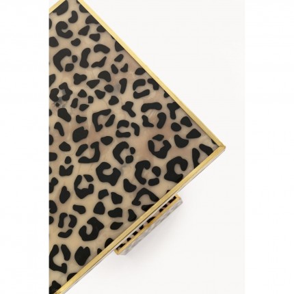 Table d'appoint léopard 25x25cm Kare Design