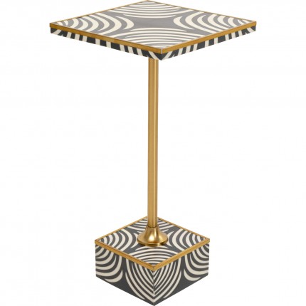 Side table zebra 25x25cm Kare Design
