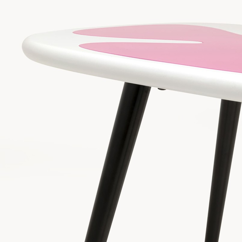 Table d'appoint rose et blanche - Petal - Kare Design