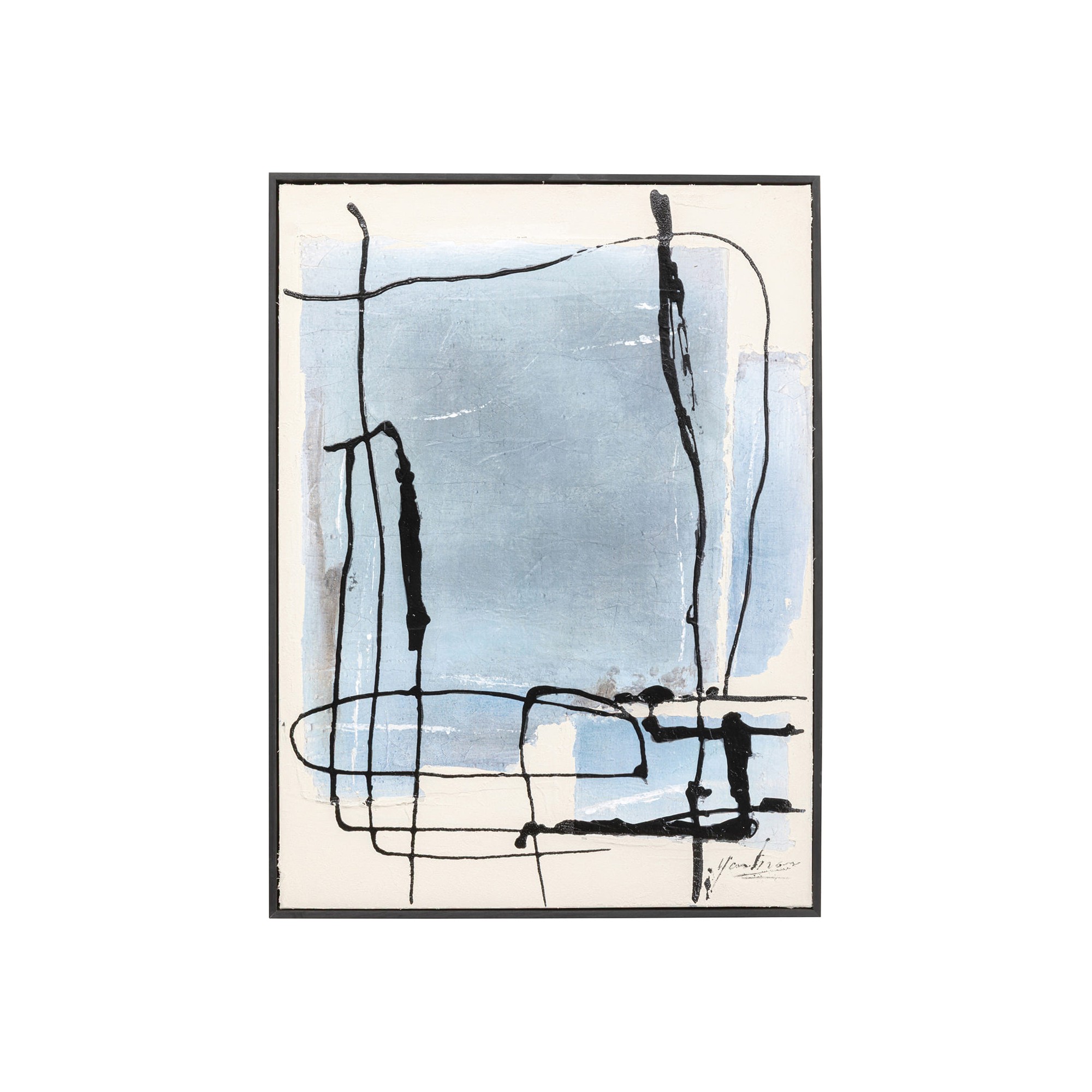 Painting Frame Dust 75x55cm blue Kare Design