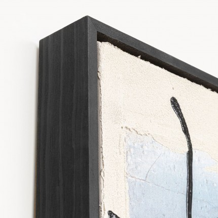 Peinture Frame Dust bleue 75x55cm Kare Design