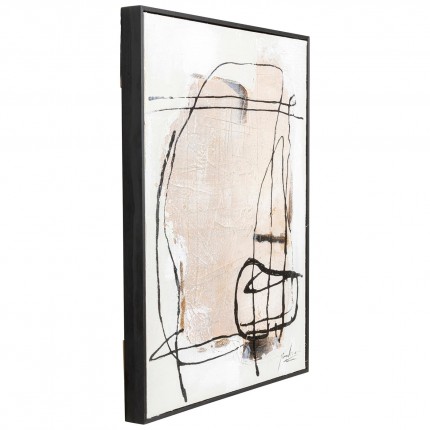 Painting Frame Dust 75x55cm grey Kare Design