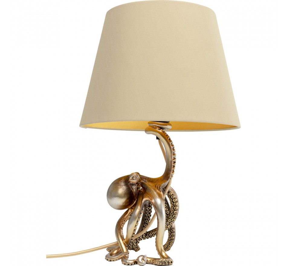 Table Lamp octopus gold 44cm Kare Design