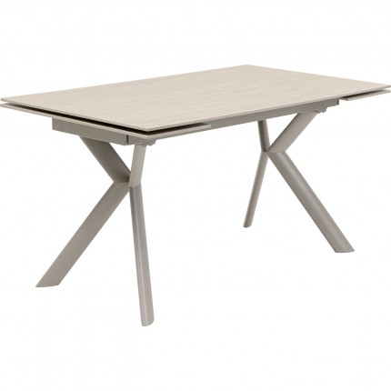 Table à rallonges Xenia Travertino 200x80cm Kare Design