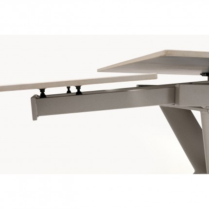 Table à rallonges Xenia Travertino 200x80cm Kare Design