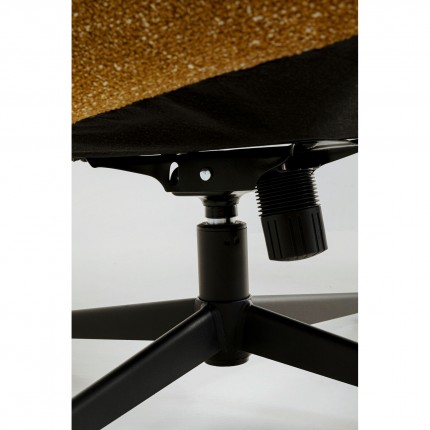 Swivel Armchair with Stool Jules brown Kare Design