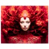 Glass Picture red muse 50x40cm Kare Design