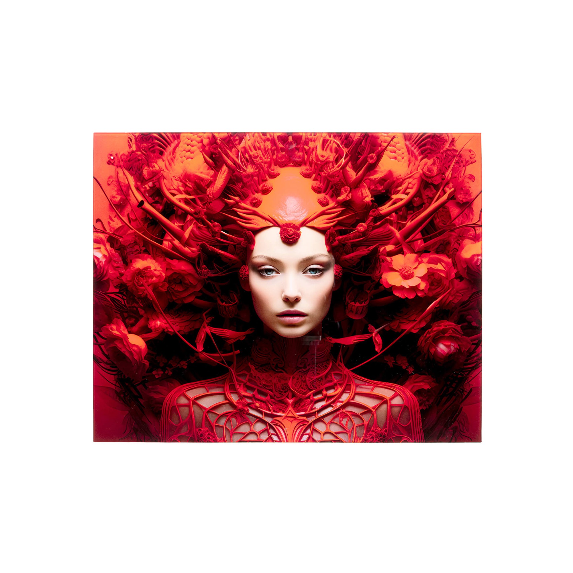 Glass Picture red muse 50x40cm Kare Design