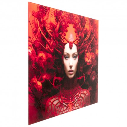 Glass Picture red muse 50x40cm Kare Design