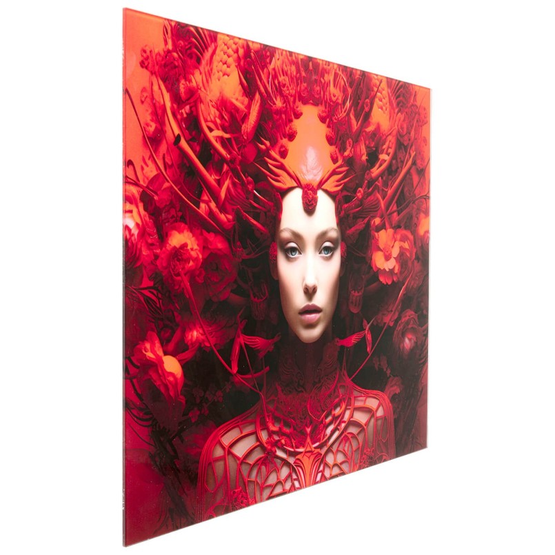 Tableau en verre muse rouge - Kare Design