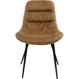 Chaise en velours marron - South Side - Kare Design