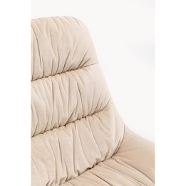 Chaise en velours crème - South Side - Kare Design