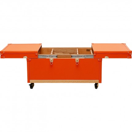 Table basse bar Monaco orange Kare Design
