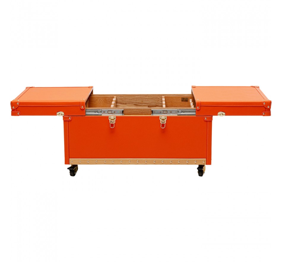 Table basse bar Monaco orange Kare Design