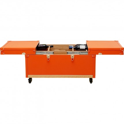 Table basse bar Monaco orange Kare Design