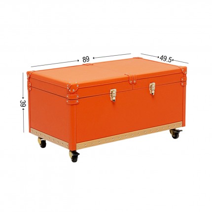 Table basse bar Monaco orange Kare Design