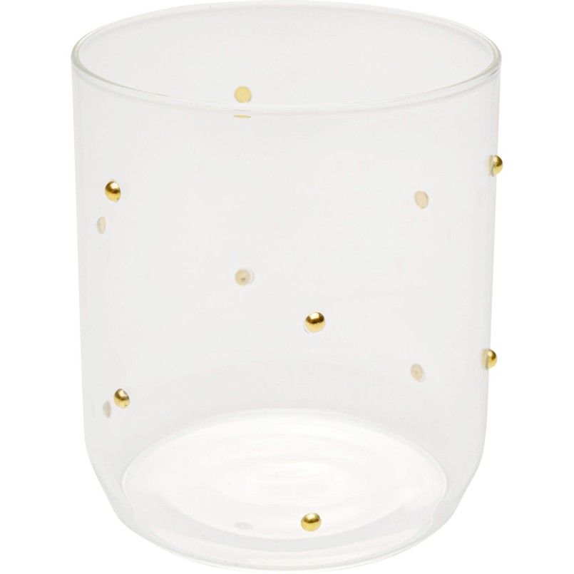 Verre à eau Glam Dots Gold 9cm