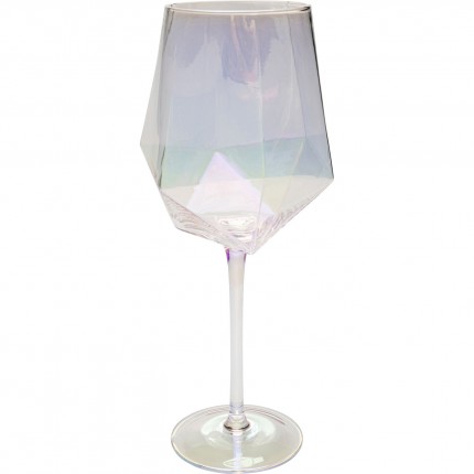 Red Wine Glass Diamond (4/set) Kare Design