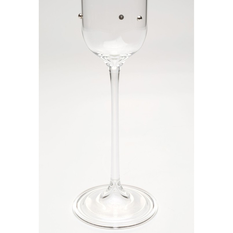 Verre à champagne Glam Dots Silver 25cm