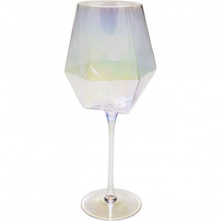 White Wine Glass Diamond (4/set) Kare Design
