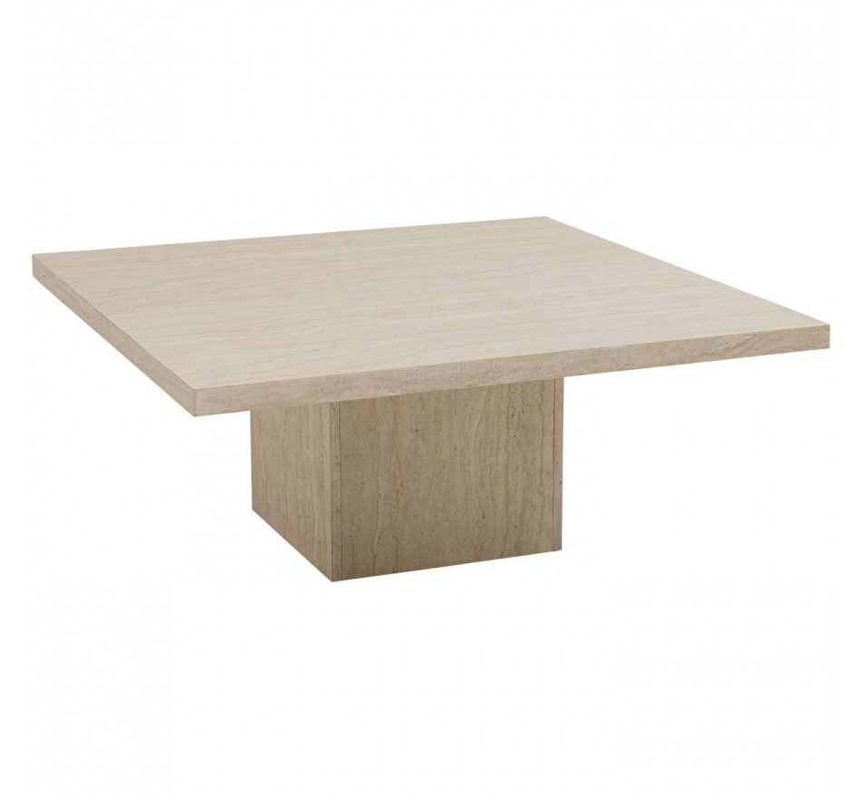 Table basse Travertino 100x100cm Kare Design
