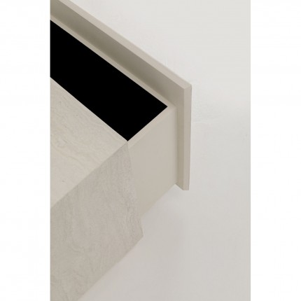Side Table with drawer Travertino Kare Design