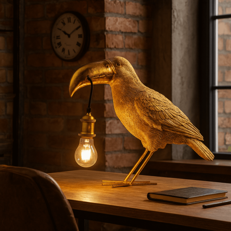 Lampe toucan doré - Kare Design