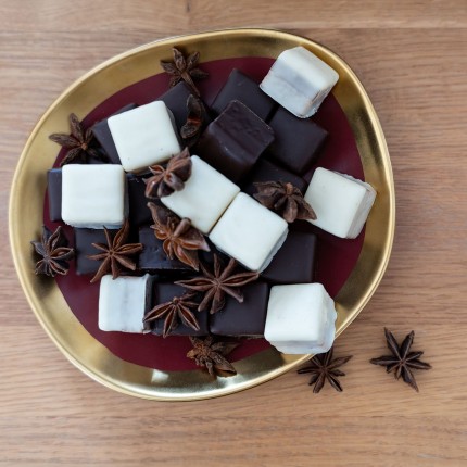 Assiettes creuses Vibrations 19cm rouges set de 4 Kare Design