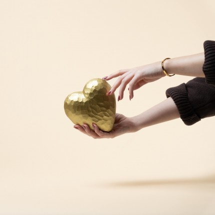 Deco Heart gold Kare Design
