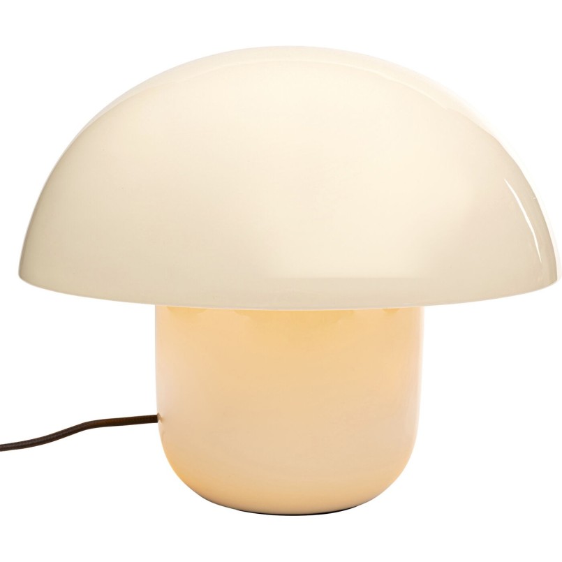 Lampe à poser Mushroom Shiny écru 27cm
