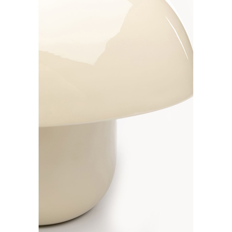 Lampe à poser Mushroom Shiny écru 27cm