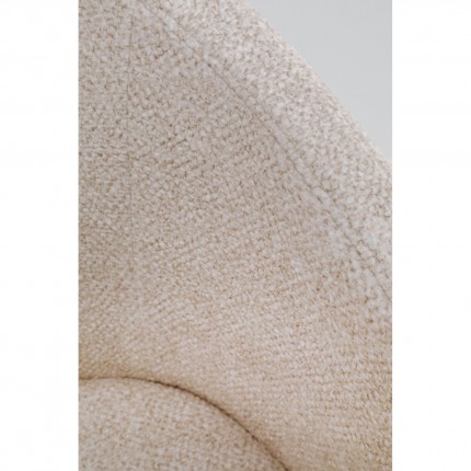 Swivel Chair with armrests Melli cream Kare Design